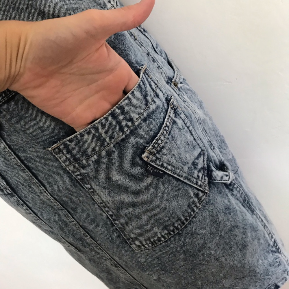 Vintage Bleached Denim Overall Dress - Picture 4 of 8